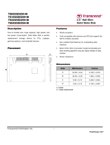 Transcend TS16GSSD25H-M Datasheet