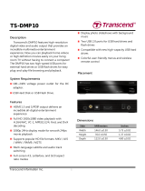 Transcend TS-DMP10 Datasheet