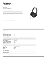Panasonic RP-HT225E-K Datasheet