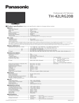 Panasonic TH-42LRG20B Datasheet