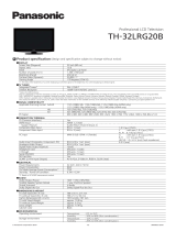 Panasonic TH-32LRG20B Datasheet