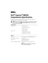 Dell Inspiron 560 Datasheet