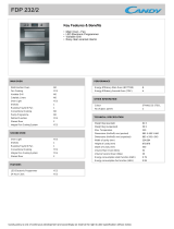 Candy FDP232X Datasheet