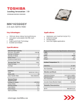 Toshiba MK1656GSY User manual