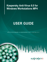 Kaspersky ANTI-VIRUS FOR WINDOWS WORKSTATION User manual
