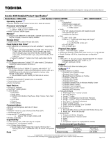 Toshiba X305-Q706 Datasheet