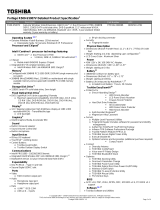 Toshiba R500-S5007V Datasheet