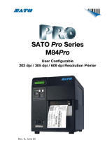 SATO PRO Series User manual