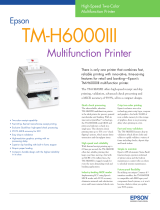 Epson H6000II - TM Two-color Thermal Line Datasheet