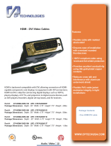 CP TECHNOLOGIES CP-HDMI-DVID-1M Datasheet
