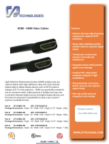 CP TECHNOLOGIES CP-HDMI2-1M Datasheet