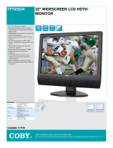 Coby TFTV2224 - 22" LCD TV Datasheet