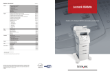 Lexmark X646dte User manual