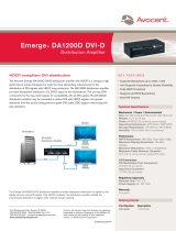 Avocent Emerge DA1200D DVI-D User manual