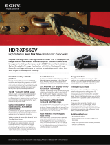 Sony HDR-XR550V Datasheet
