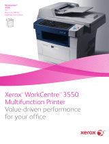 Xerox WORKCENTRE 3550 User manual