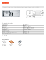 Franke OPX651DPLHD Datasheet