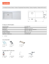 Franke MTG611RPW Datasheet