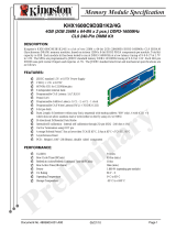 Kingston Technology KHX1600C9D3B1K2/4G Datasheet