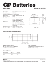 GP Batteries 042329A1 Datasheet