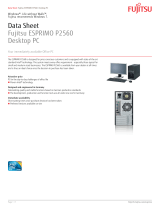Fujitsu VFY:P2560PXP11ES Datasheet