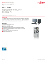 Fujitsu VFY:P2560PF081DE Datasheet