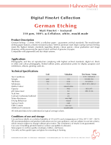 Hahnemühle HAH10641643 Datasheet