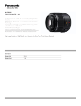 Panasonic H-ES045 Datasheet