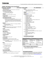 Toshiba L305-S5961 Datasheet
