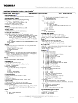 Toshiba PSAP3U-01400C Datasheet