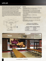 Draper LCD Lift A, 110 V Datasheet