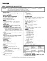 Toshiba L300-EZ1524 Datasheet