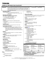 Toshiba L300-EZ1525 Datasheet
