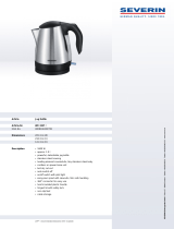 SEVERIN WASSERKOCHER WK 3327 Datasheet