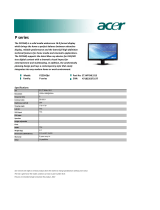 Acer ET.WP5HE.013 Datasheet