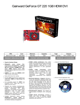 Gainward GT220 1024MB DDR3 Datasheet