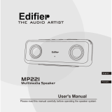 EDIFIER MP221 Owner's manual