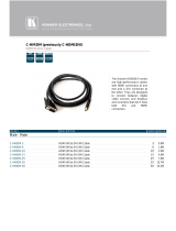 Kramer Electronics C-HDMI/DVI-10 Datasheet