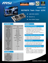 MSI N570GTX TWIN FROZR II/OC Datasheet