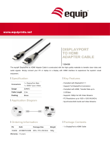 Equip 2m DisplayPort > HDMI M/M Datasheet
