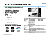 Sony Optiarc DRX-S77U-W Datasheet