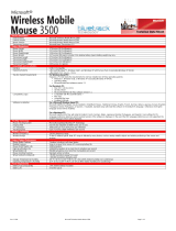 Microsoft Wireless Mobile 3500 Datasheet