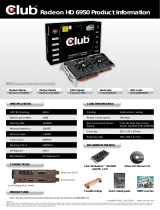 CLUB3D CGAX-69524F Datasheet