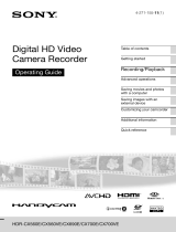 Sony HDRCX700VEB User manual