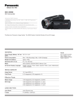 Panasonic HDCHS900EG-K Datasheet