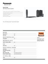 Panasonic SC-BTT362EG-K Datasheet