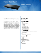 Samsung BD-D5700 Datasheet