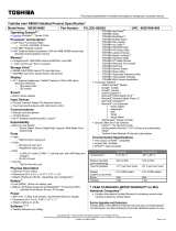 Toshiba NB305-N600 Datasheet