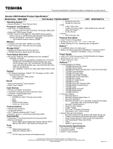 Toshiba X505-Q888 Datasheet