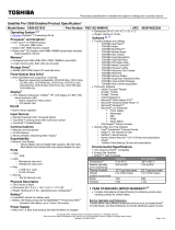 Toshiba C650-EZ1533 Datasheet